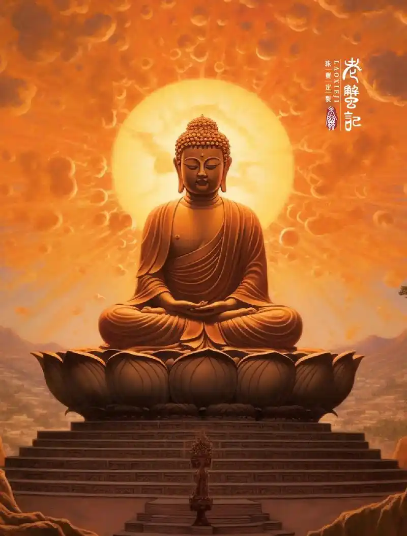 分享几组用ai生成的大日如来.当你看到大日如来像时,是否也感 - 抖音
