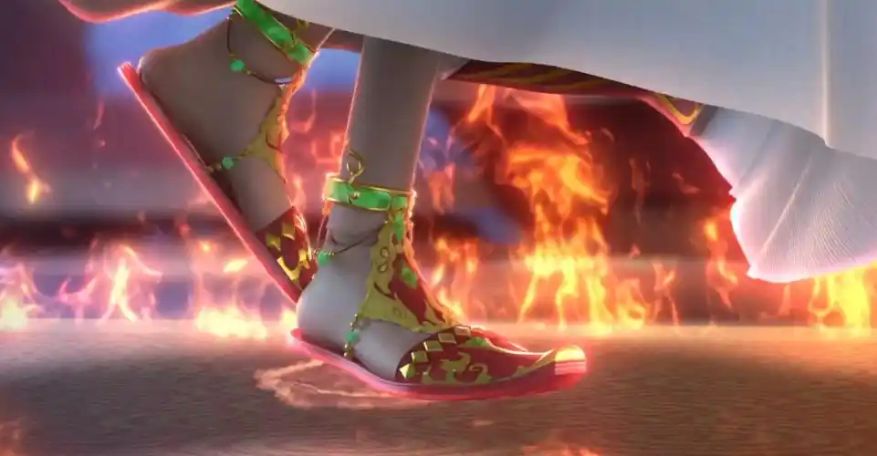 叶罗丽:近距离看清了火领主的鞋子,绿珠链子,脚环都是她送的吧