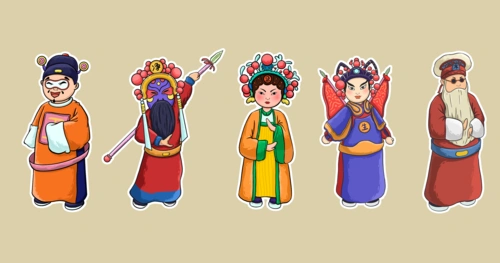 粤剧文创人物行当形象