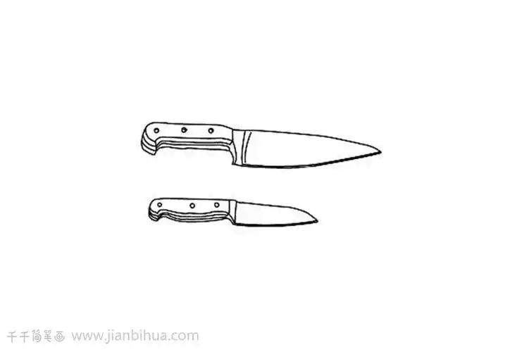 用品简笔画儿童画刀的简笔画兵器简笔画图片大全小刀简笔画图片大全