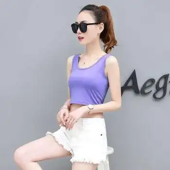 浪莎女装内穿打底无袖白色工字吊带小背心女夏潮女士夏天外穿汗衫女生