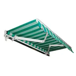 户外遮阳雨蓬伸缩折叠雨篷 车蓬停车棚双主梁曲臂式伸缩雨棚