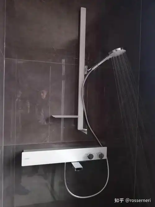 汉斯格雅玻璃淋浴花洒入墙龙头