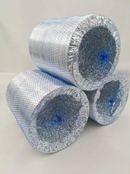 定制双层铝箔通风管铝箔软管阻燃伸缩铝箔管管道风机排烟换气管