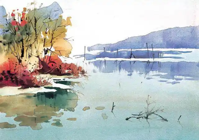 水彩画简单风景 水彩画简单风景画初学