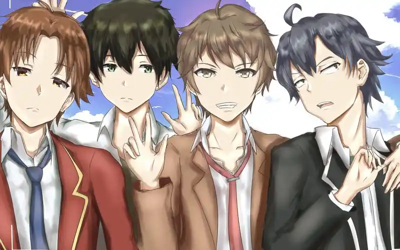 校园四霸的合影