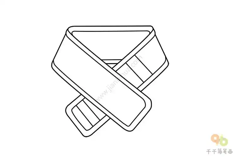 按摩腰带简笔画教程