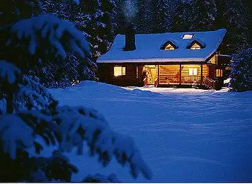 小屋_冬天_夜晚_图片大全—全景创意图库(quanjing.