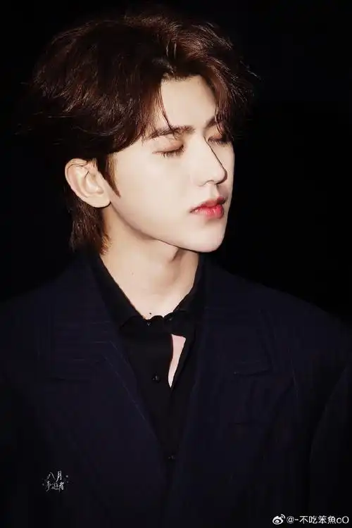 故事的开始是一只叼着蓝玫瑰的大狮子和一只金色的小猫咪@蔡徐坤cr图