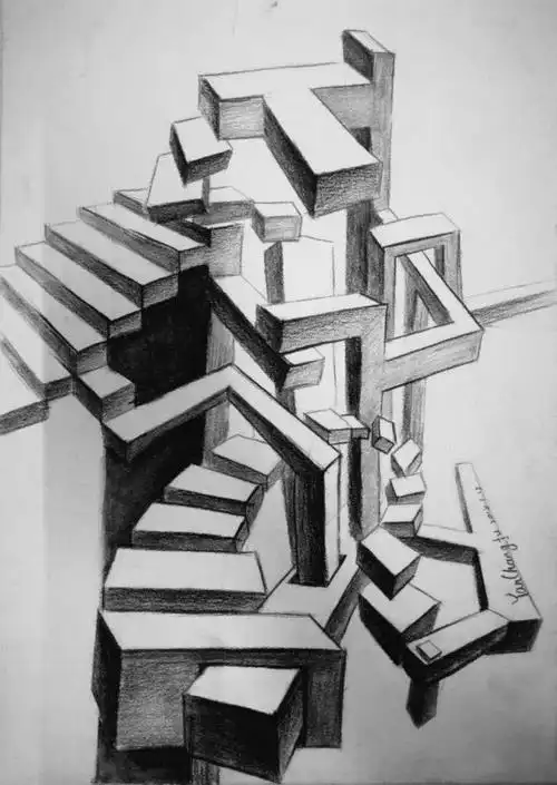 解构的力度——设计素描教学作业展 (2017级)