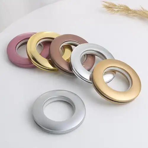 厂家供应窗帘配件塑料自锁环 窗帘杆配件罗马窗帘环扣圈多色可选