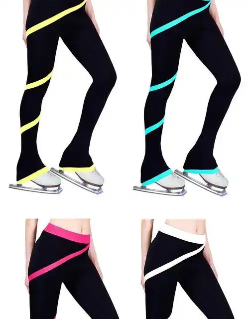 花样滑冰训练服女童儿童花样滑冰训练裤冰球裤套装女童服装成人表演