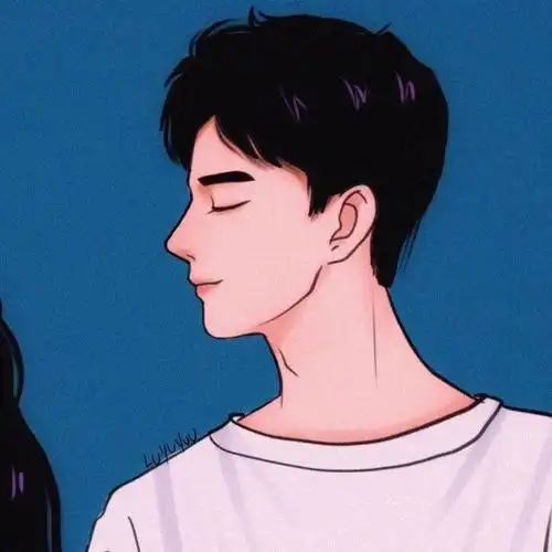 超喜欢的蓝色系情侣头像