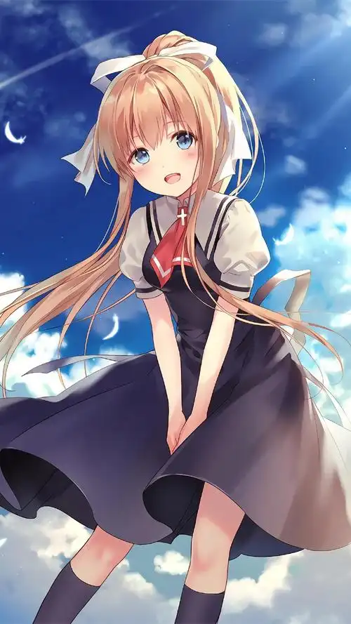 壁纸二次元动漫少女壁纸,散发出青春的活力与激情动漫 插画 萌系少女