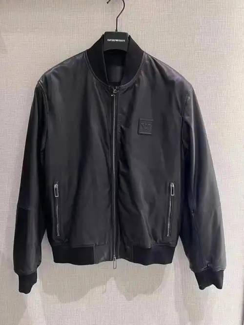 阿玛尼男款皮衣