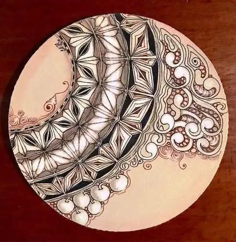 手绘好看的禅绕画禅绕画的独特之美