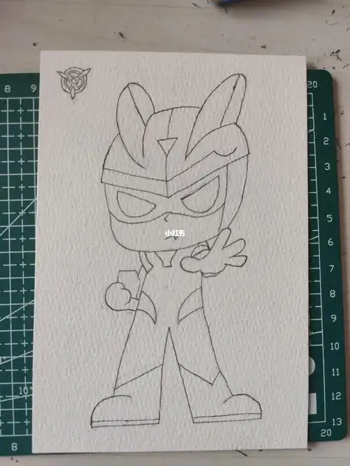 小心超人真好看#小心超人  #水彩手绘