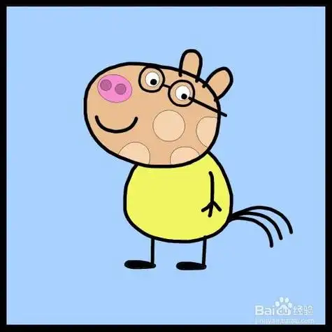 怎么画小马佩德罗简笔画小猪佩奇