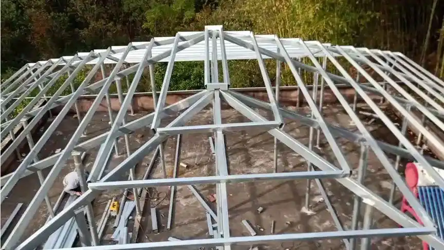 屋顶造型,四面倒水琉璃瓦棚