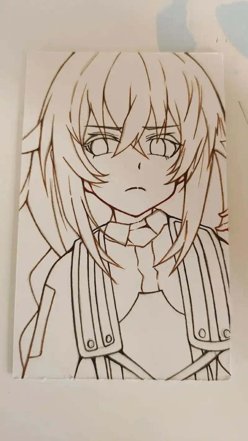 绘画过程 #手绘 #手绘动漫人物 #临摹  - 抖音