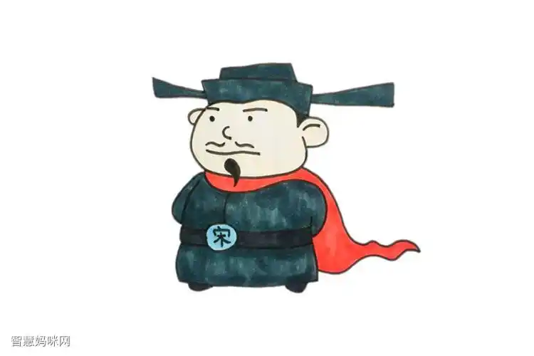 宋江简笔画画法步骤