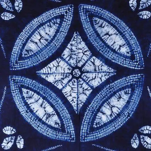 非遗大师扎染 剪纸艺术专场  长宽110cm桌布挂画奇趣万花筒图案