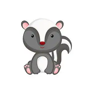 可爱的动物角色,用于设计专辑,剪贴簿,卡片,婴儿送礼会邀请函,派对.