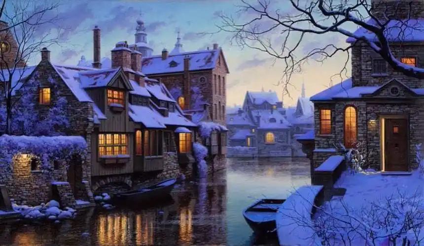 充满梦幻感的童话镇