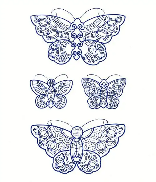 传统图案纹样-蝴蝶纹(一)