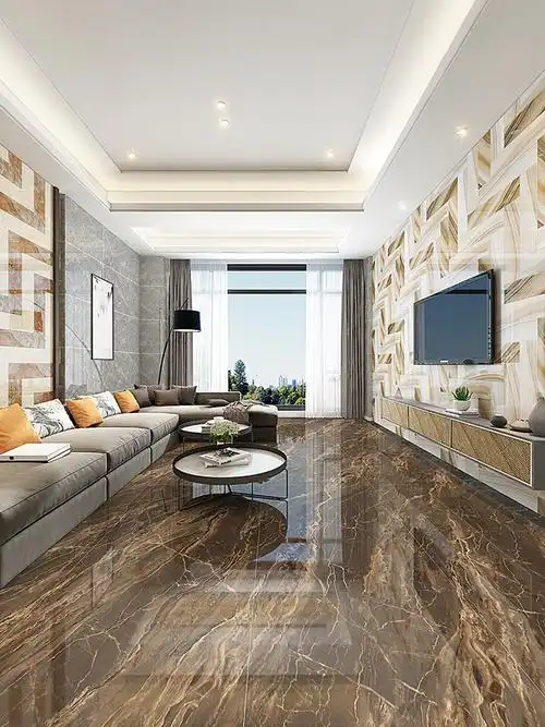 瓷砖大板连纹金丝釉灰色墙砖900x1800客厅电视背景墙大厅防滑地砖