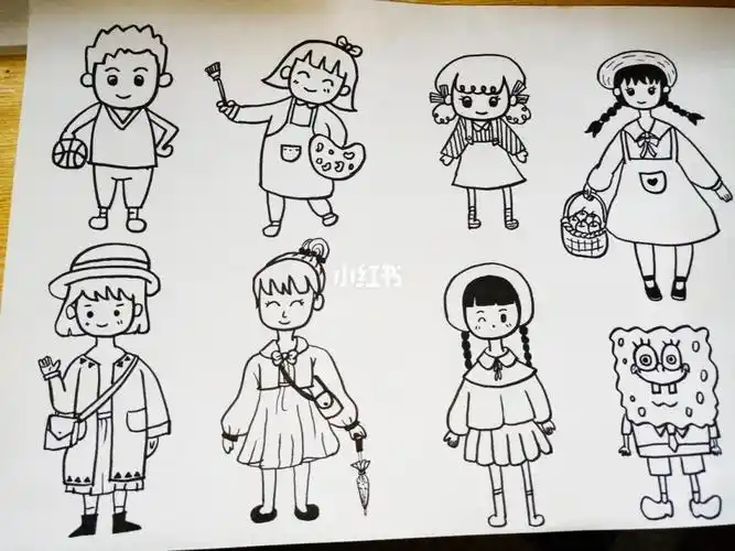 可爱的人物简笔画简单可爱的人物简笔画