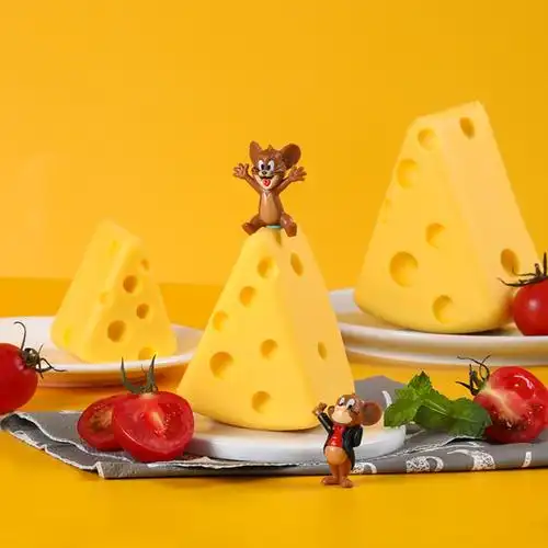 猫和老鼠奶酪蛋糕硅胶模具网红芝士慕斯diy巧克力布丁冰淇淋烘焙