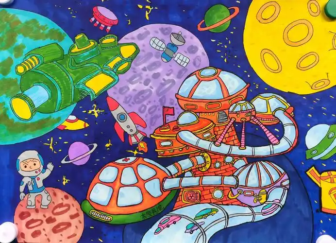 "趣梦科幻,畅想未来"——纺织城小学"科技与未来"绘画作品展