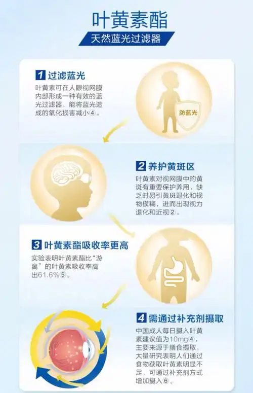 叶黄素的功效与作用有哪些学生护眼还需要了解一下