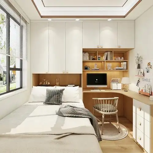 皮阿诺踏踏米定制原木风榻榻米床衣柜一体儿童房衣柜书桌床组合