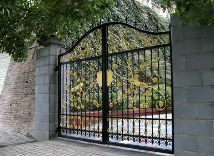 农村简易铁艺大门图片