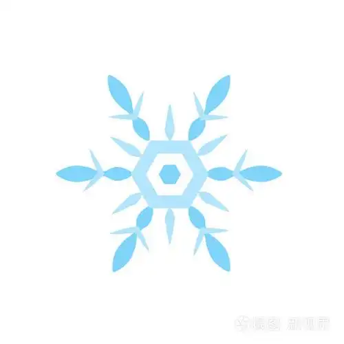 雪花图标向量被隔离在白色背景, 雪花透明标志, 天气符号