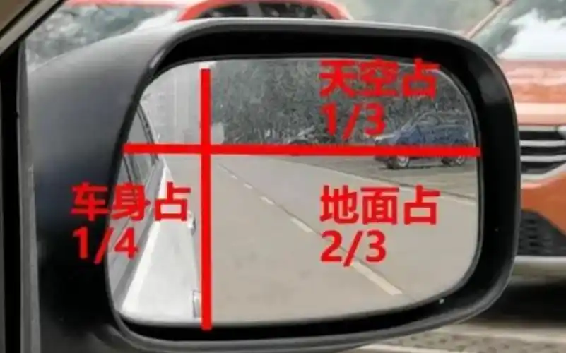 新手司机必看!汽车后视镜调整的三个小技巧,减少视野盲区!