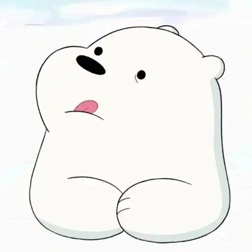 可爱白熊头像#咱们裸熊  #小白熊