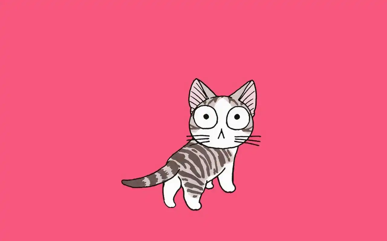 卡通起司猫图片电脑屏保壁纸