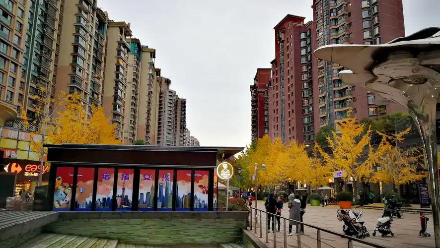 上海市长宁区黄金城道商业步行街,摄影:平向阳