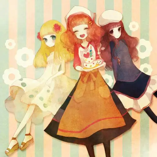 动漫的三姐妹的头像谁有啊