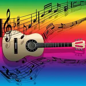 颜色的旋律原声吉他旋律照片