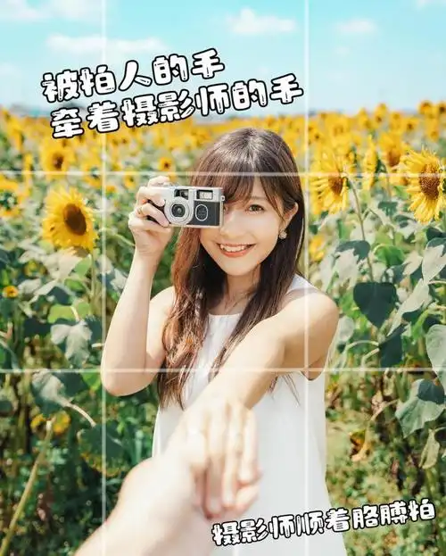 向日葵人像11个拍照技巧,人美花美,充满阳光积极向上