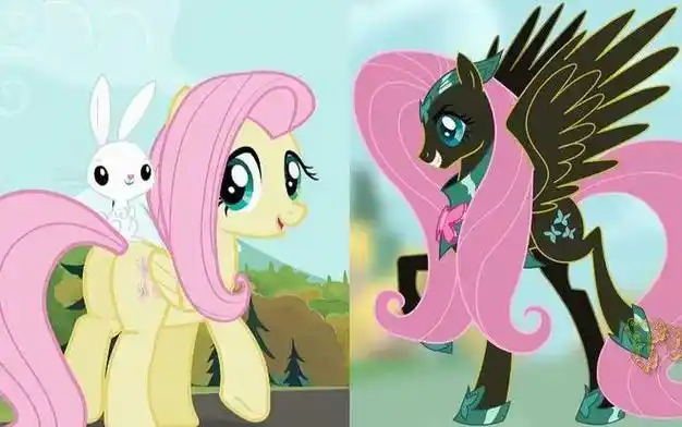 小马宝莉黑暗系的小马紫悦很酷大爱黑化的柔柔