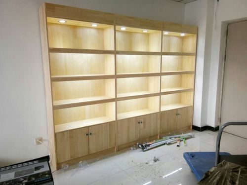 定做实木质化妆品图书食品货架柜台