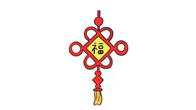 的画法步骤简笔画绘画教程中国结卡通简笔画图片中国结简笔画图片大全