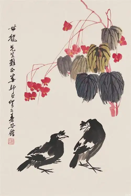 当代画家娄师白花鸟画欣赏