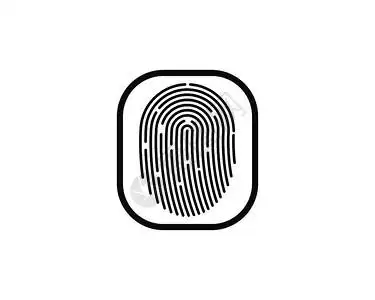 指纹入门解锁插画