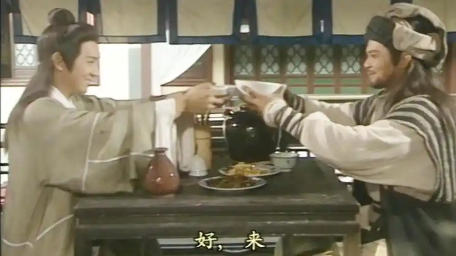 乔峰和段誉斗完酒又比轻功凌波微步在乔峰面前稍逊一筹